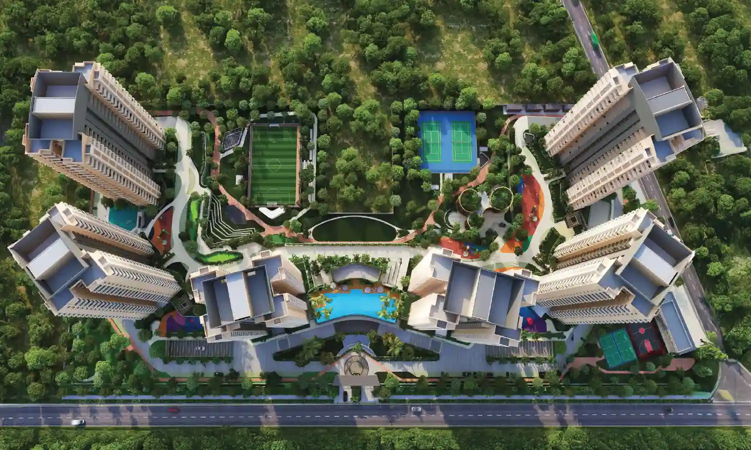 Ashiana Aaroham premium 3 and 4 BHK apartments in Sector 80 Gurgaon